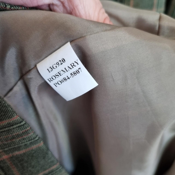 Vtg orvis Rosemary check Maxi DressSize 12 - Picture 4 of 4